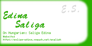 edina saliga business card